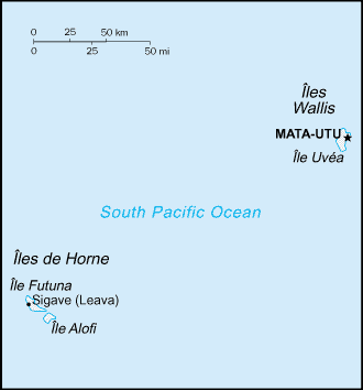Map of Wallis and Futuna Islands