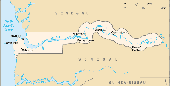 Map of Gambia