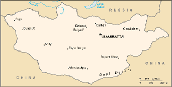 Map of Mongolia