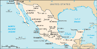 Map of Mexico